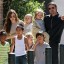 brad pitt & angelina jolie with their children