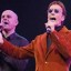 robin gibb in brown suit