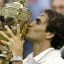 roger federer winning the 2012 wimbledon title