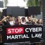cybercrime law protestors
