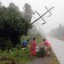 typhoon pablo inflicts damage to power line